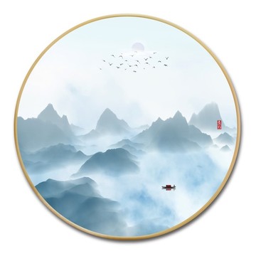 禪意水墨山水畫(huà)