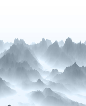 禪意水墨山水畫(huà)