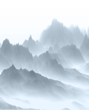 抽象意境水墨山水畫(huà)