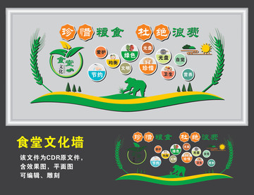 食堂文化墻