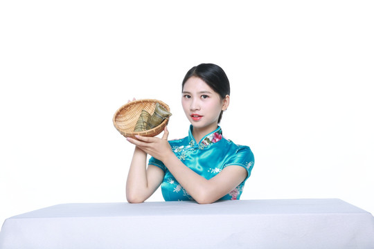 高清粽子摄影图