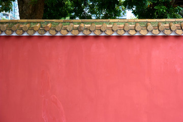 红墙背景