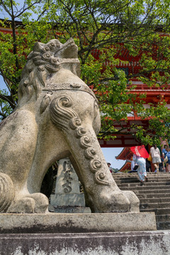 日本清水寺石狮子