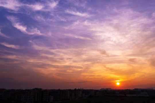 夕阳落日晚霞