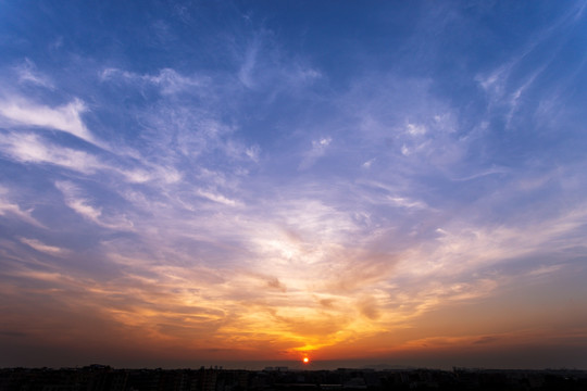 夕阳落日晚霞