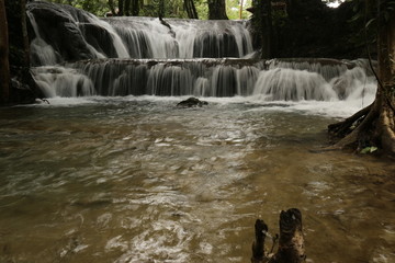 印尼湖水瀑布
