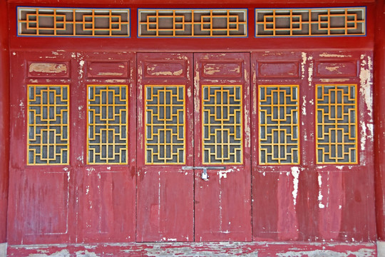 中式门窗雕花门窗