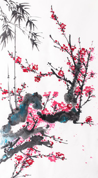 國畫梅花