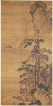 馬遠松閣觀潮圖