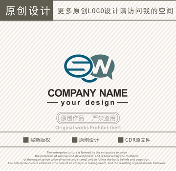 SW字母眼镜店logo