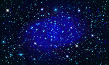 藍色星空漩渦吊頂
