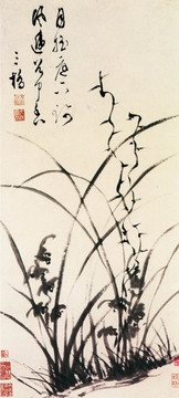 文彭蘭花圖
