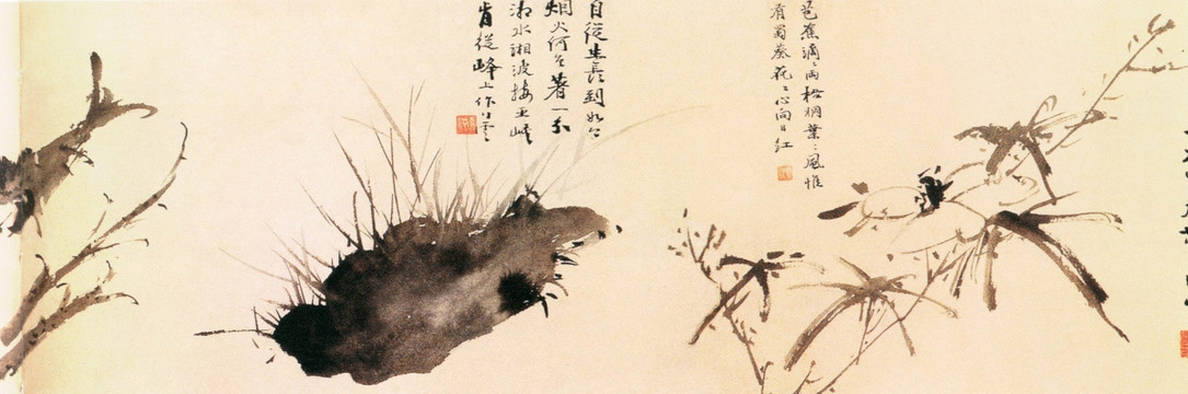 徐渭水墨花卉圖