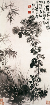 徐渭菊竹圖