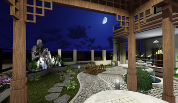 屋頂花園效果圖