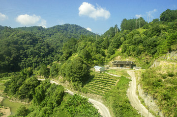 福建山地丘陵田园风景