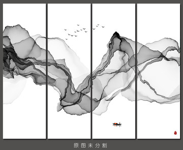 水墨山水画装饰画