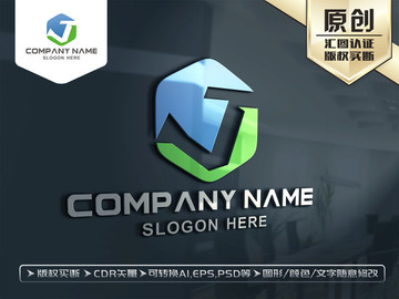 J字母LOGO設計