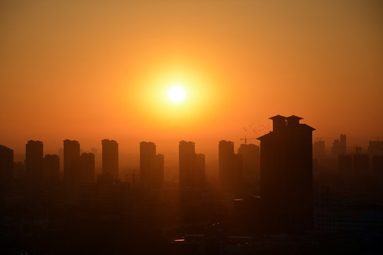 城市晨曦