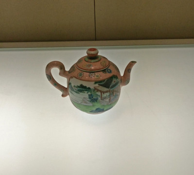 茶园景题诗茶壶