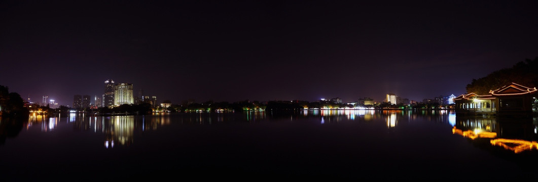 惠州西湖平湖夜景