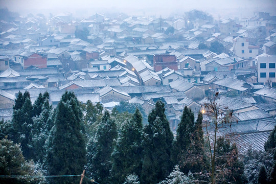 户外雪景