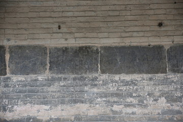 千年古寺砖墙纹理