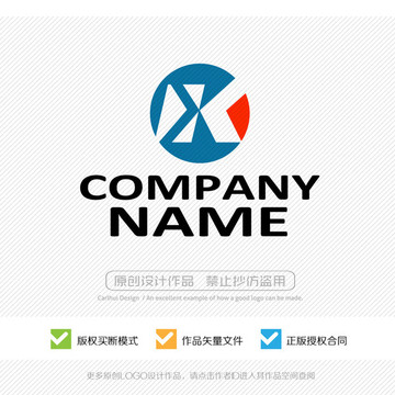 XK字母KX字母logo