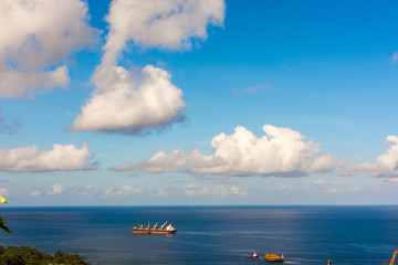 海景白云蓝天大海