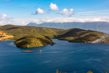 蓝天白云大海海岛