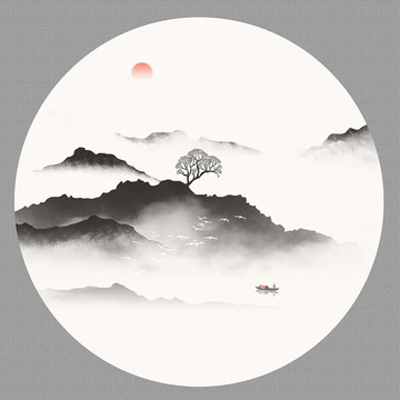 山水墨畫