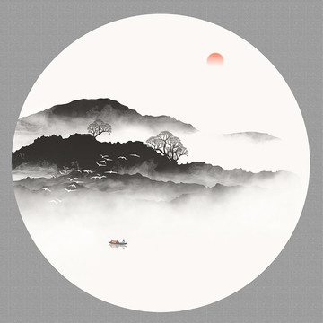 山水墨畫