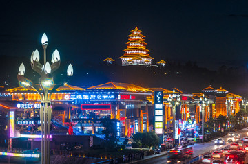 宝鸡夜景