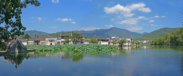 宏村夏日全景