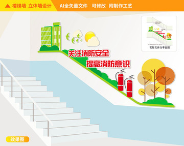 校園安全樓道文化墻