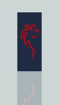 禪魚(yú)玄關(guān)裝飾畫