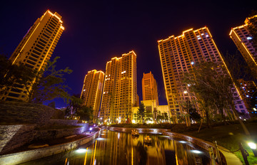 滨江三号夜景