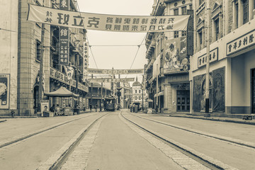 上海老建筑复古照片