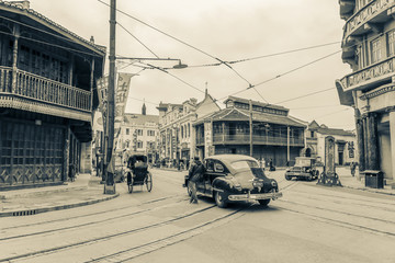 老上海街景