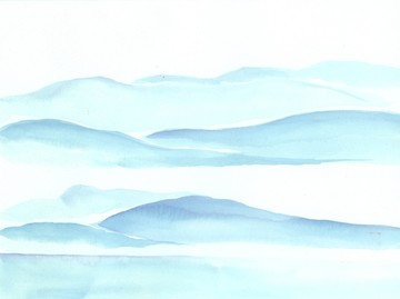 手繪山