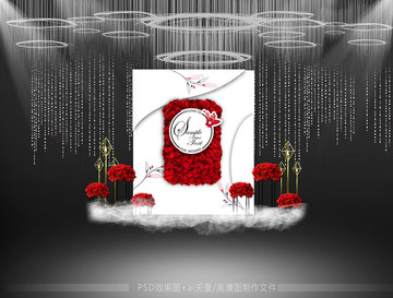 文藝風(fēng)主題婚禮迎賓區(qū)