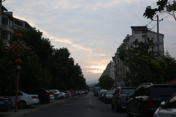 街道的清晨