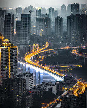 重庆嘉陵江大桥夜景