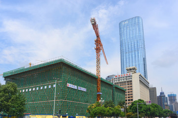 修建中的四川大剧院