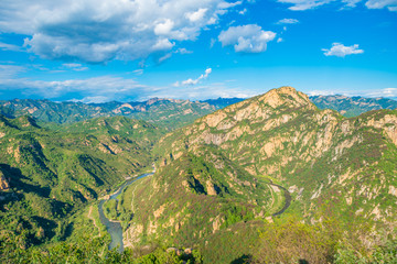 夏天的白河峡谷