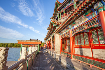 北京北海公园古建筑宫殿