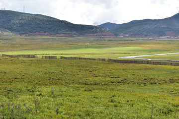 大凉山谷克德坝上风光