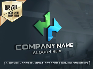 X字母LOGO設(shè)計