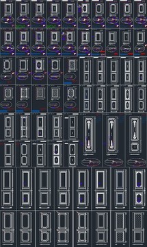 整木護墻板CAD