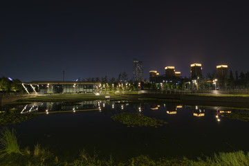 南京青奥村夜景